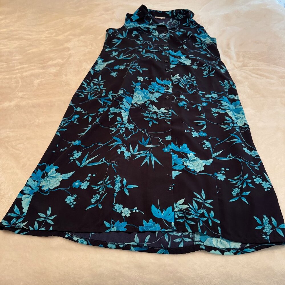 Vintage Studio I Navy Floral Shirt Dress Size 16W